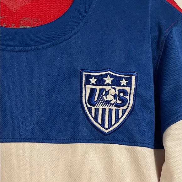USA Official 2014 Nike Men's Red and Blue Soccer Jersey size Medium - Picture 7 of 10